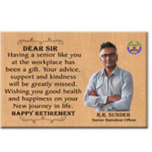 Personalized Wooden Photo Plaque with Photos | Happy Retirement Life Gift for Father | Lecturer | Senior | Manager. (12 X 8 Inches)