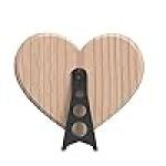 Personalized Engraved Heart Shaped Wooden Photo Frame With Message | Anniversary Gift for Wife | Valentine Day Gifts |