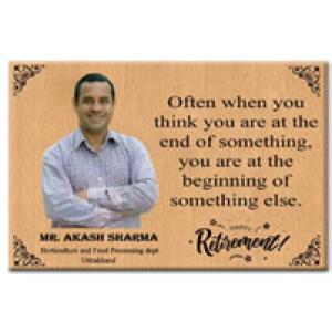 Personalized Wooden Photo Plaque with Photos | Happy Retirement Life Gift for Father | Lecturer | Senior | Manager. (12 X 8 Inches)