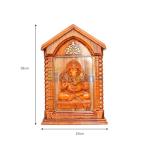 Ganesha 3D Wall Frame Ganesh Idol Photo Frame For Home, Ganpati Frame For Wall Hanging, Home Decorative Gift Pooja Item (Design 03)