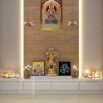 Lord Ayyappa Swamy Engineered Wood Religious Photo Frame For Pooja | Color - Gold (13x9 inches) | God Ayyappa Swamy Wall Painting Frame For Worship, Pooja Room, Mandir, Temple