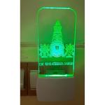 Gifts - 3D Illusion Multicolor Acrylic Night Lamp Home Decorative Wall Light Bedroom | Living Room (12.5cm x 5cm) Pack of 1 with Tirupathi Venkatesha Photo