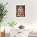 Devi Mari Amman Engineered Wood Photo Frames | Home Living Room Decor, Kumari Amman Bhagavathi Amman Devi Photo | Multicolor 13x19 Inches