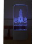 Gifts - 3D Illusion Multicolor Acrylic Night Lamp Home Decorative Wall Light Bedroom | Living Room (12.5cm x 5cm) Pack of 1 with Tirupathi Venkatesha Photo