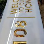 Name plate for home entrance | Home name plate | Door name plates | Name Plate For Home Office | Customized name plate for home | 15X30 cm | Golden | Acrylic