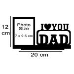 Wood Customized Table Top Photo Frame With customized photo | Best Gift For, Birthday, Tabletop (I love Dad)