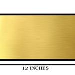 Sign Restroom Toilet Washroom ABS Plastic Self Adhesive Signboard Signage for Office, Hospitals, Colleges, Supermarket - 12x3 Inch (Gold) | Engraved Acrylic Sheet Sticker (Unisex Restroom)