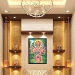 Lord Panchmukhi Hanuman Ji God Idol Engineered Wood Photo Frames | For Home Living Room, Wall Mount | Multicolor 13x19 Inches (9726-HANUMAN)