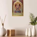 Lord Ayyappa Swamy Engineered Wood Religious Photo Frame For Pooja | Color - Gold (13x9 inches) | God Ayyappa Swamy Wall Painting Frame For Worship, Pooja Room, Mandir, Temple