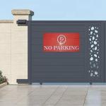 No Parking Signage with Self Adhesive | For Hospital, Shops, Mall, Office, Schools, Clinic, Factory, Restaurant, Garden | Sign Board Sticker (No Parking)