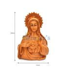 Mother Mary Decorative Statue Showpiece Figurine for Home Decor, Office, Living Room, Prayer Room, House Warming Gift (Design 04)