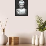 Lord Gautam Buddha/Budha Engineered Wood Photo Frames | Home Living Room Decor, Meditating | Multicolor 13x19 Inches (COM1608-Budd)