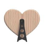 Gifts Heart Shaped Engraved Wooden Photo Frame| Birthday for Girlfriend | Wife | Bestie | Boyfriend, Beige