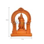 Lord Murugan/Kartikeya Statue Idol Decorative Om Muruga Statue Showpiece Figurine for Home Decor, Office, Living Room, Pooja Room, Temple, House Warming Gift (Design 02)