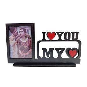 Wood Customized Table Top Photo Frame With customized photo | Best Gift For, Birthday, Tabletop (My heart)