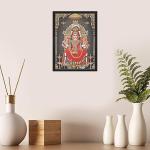 Devi Mari Amman Engineered Wood Photo Frames | Home Living Room Decor, Kumari Amman Bhagavathi Amman Devi Photo | Multicolor 13x19 Inches