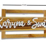 Beautiful Wood Personalized Name Plate with 3D Embossed | Name plate for home entrance | Acrylic Customized Handmade | Beautiful Home Décor| Walls | Door | Office | House warming Gifts