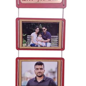 Love You Dad Engineered Wood Wall Hanging Photo Frame For Wall & Home Decoration | Size - 24x7 Inch | Best Gift For Father, Dad, Father's Day, Father's Birthday