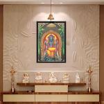 Dakshinamurti Shiva Engineered Wood Photo Frames | Home Living Room Decor, Meditating | Multicolor 13x19 Inches