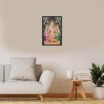 Lord Murugan/Kartikeya Idol Engineered Wood Photo Frames | Home Living Room Decor, Office, Living Room, Pooja Room, Temple, House Warming Gift Multicolor 13x19 Inches (G991-Murugan)