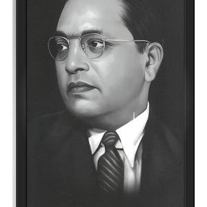 Dr. Bhim Rao Ambedkar Engineered Wood Photo Frames | Multicolor 13x19 Inches (Model 2)