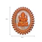 Ganesha 3D Wall Frame Ganesh Idol Photo Frame For Home, Ganpati Frame For Wall Hanging, Home Decorative Gift Pooja Item (Design 02)