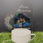 Gugan's Personalized Photo Heart Night Light, Couple Photo Lamp, Custom Acrylic Frame, Bedroom Decor, Custom Led Night Light, Gift for Her Him