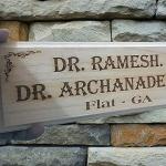 Customized Name Plate (Wooden Name Plate 12 x 4 Inches)