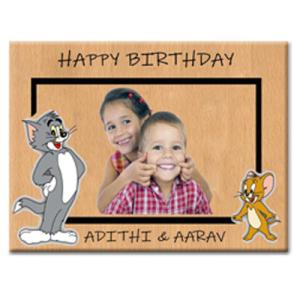 Gugan's Personalized UV Printed Wooden Plaque with Photo & Text – Unique Wood Photo Gift for Him, Her, Mom, Dad, Friend