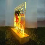 Gugan's Personalized Photo Lamp for Couple – Custom Acrylic LED Night Light with DIY Message Bottle | Marriage & Anniversary Gift | Romantic Décor | Write Your Own Message (Model 2)