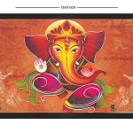 Lord Ganesh Ji Engineered Wood Photo Frame | Pooja Room, Temple/Mandir, Entry Door (13x9 Inch) | God Ganesha Wall Handing Frame for Home Decoration Gift | Ready to Hang Frame Decorative