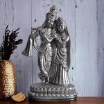 Decorative Lord Radha Krishnaji Idol Staolor - Stue Showpiece Figurine | CiResilver, Size - 14x8 cm