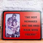 Wood Customized Table Top Photo Frame With customized photo | Best Gift For, Birthday, Boyfriend, Girlfriend, Husband, Wife, |Tabletop (Best Memories)