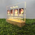 Gugan's Personalized Moon Phase Led Lamp for Couple - Couple Room Decor - Anniversary Gift - Valentine's Gift for Her, Him (Rectangle)