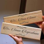 Customized Name Plate (Wooden Name Plate 12 x 4 Inches)