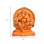 Lord Ganesha Idol Decorative Ganesh Ji Statue Showpiece Figurine for Home Decor, Office, Living Room, Pooja Room, Temple, House Warming Gift (Design 04)