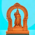 Lord Murugan/Kartikeya Statue Idol Decorative Om Muruga Statue Showpiece Figurine for Home Decor, Office, Living Room, Pooja Room, Temple, House Warming Gift (Design 02)