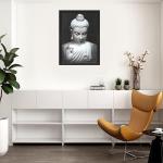 Lord Gautam Buddha/Budha Engineered Wood Photo Frames | Home Living Room Decor, Meditating | Multicolor 13x19 Inches (COM1608-Budd)