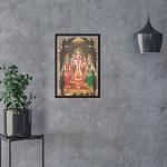 Murugan Valli Devasena Wall Photo Framed for Home Decor, Office, Living Room, Worship Pooja/Temple Room | Subramanian Swamy Ready to Hang Wall Mount (13x9 inches)