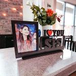 Wood Customized Table Top Photo Frame With customized photo | Best Gift For, Birthday, Tabletop (I love Sis)