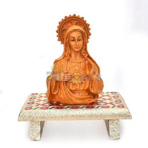 Mother Mary Decorative Statue Showpiece Figurine for Home Decor, Office, Living Room, Prayer Room, House Warming Gift (Design 04)