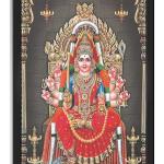 Devi Mari Amman Engineered Wood Photo Frames | Home Living Room Decor, Kumari Amman Bhagavathi Amman Devi Photo | Multicolor 13x19 Inches