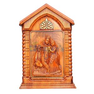 Radha Krishna 3D Wall Frame Radhe Krishna Idol Photo Frame For Home, Wall Hanging Home Decorative Gift Pooja Item (Design 02)