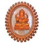 Ganesha 3D Wall Frame Ganesh Idol Photo Frame For Home, Ganpati Frame For Wall Hanging, Home Decorative Gift Pooja Item (Design 02)