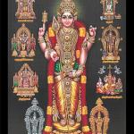 Lord Om Muruga/Kartikeya/Subramanya Swamy/Thiruchendur Murugan Engineered Wood Wall Hanging Photo Frame - 13x19 Inch | Ideal For Home Decor, Living or Pooja Room, Temple, House Warming Gift