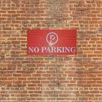 No Parking Signage with Self Adhesive | For Hospital, Shops, Mall, Office, Schools, Clinic, Factory, Restaurant, Garden | Sign Board Sticker (No Parking)