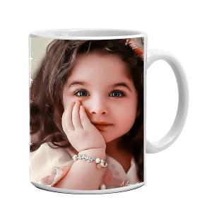 Personalized Gift | Customized White Ceramic Mug with Photo | Name | Logo | Mug with Picture, Text, Quotes, Name Gifts for Birthday, Anniversary, Valentine's Day