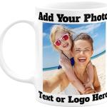 Personalized Gift | Customized White Ceramic Mug with Photo | Name | Logo | Mug with Picture, Text, Quotes, Name Gifts for Birthday, Anniversary, Valentine's Day