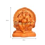 Lord Ganesha Idol Decorative Ganesh Ji Statue Showpiece Figurine for Home Decor, Office, Living Room, Pooja Room, Temple, House Warming Gift (Design 04)