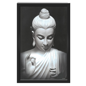 Lord Gautam Buddha/Budha Engineered Wood Photo Frames | Home Living Room Decor, Meditating | Multicolor 13x19 Inches (COM1608-Budd)